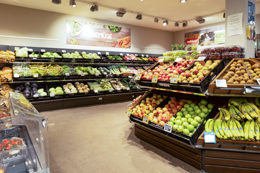 Obst- und Gemüseabteilung